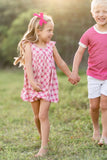 Heart Tunic Set: Picnic Plaid