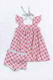 Heart Tunic Set: Picnic Plaid