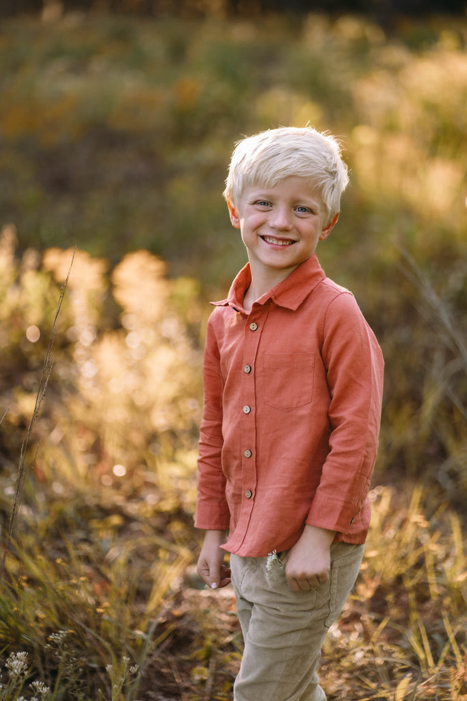 Collared Shirt: Sunset Harvest