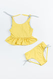 Tie-strap Tankini Set: Sunny Storm