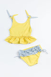 Tie-strap Tankini Set: Sunny Storm