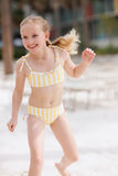 Dainty Bikini- Yellow Cabana Stripe