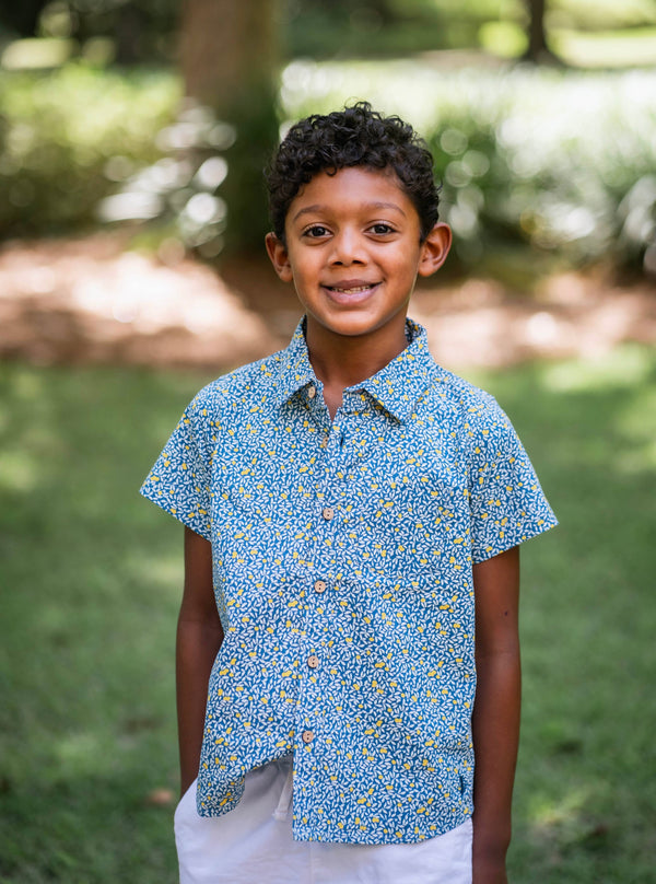 Collared Shirt: LA Lemons