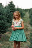 Poinsettia Dress: Spruce