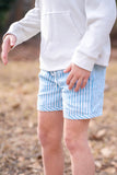 Shorts: Blue Coastal Stripe