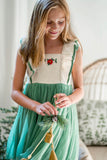 Poinsettia Dress: Spruce