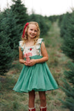 Poinsettia Dress: Spruce