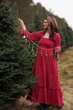 Bella Maxi: Mulberry Red