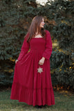 Bella Maxi: Mulberry Red