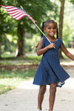 Tie Strap Dress: Navy Stars