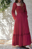 Bella Maxi: Mulberry Red