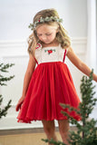 Poinsettia Dress: Warm Berry