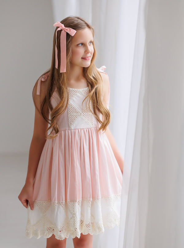 Mae Sundress: Crochet Pink
