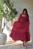 Bella Maxi: Mulberry Red