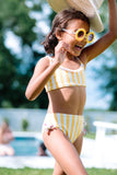 Dainty Bikini- Yellow Cabana Stripe