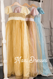 Maxi Princess: Aurora Pink, Ella Blue, or Belle Yellow