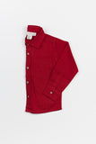 Collared Shirt: Rich Red