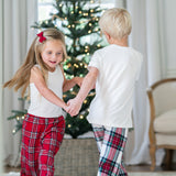 Joseph Unisex Holiday Lounge Pants // Plaid Stars