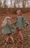 House Tunic Set // Sage and Holly Berry Garland